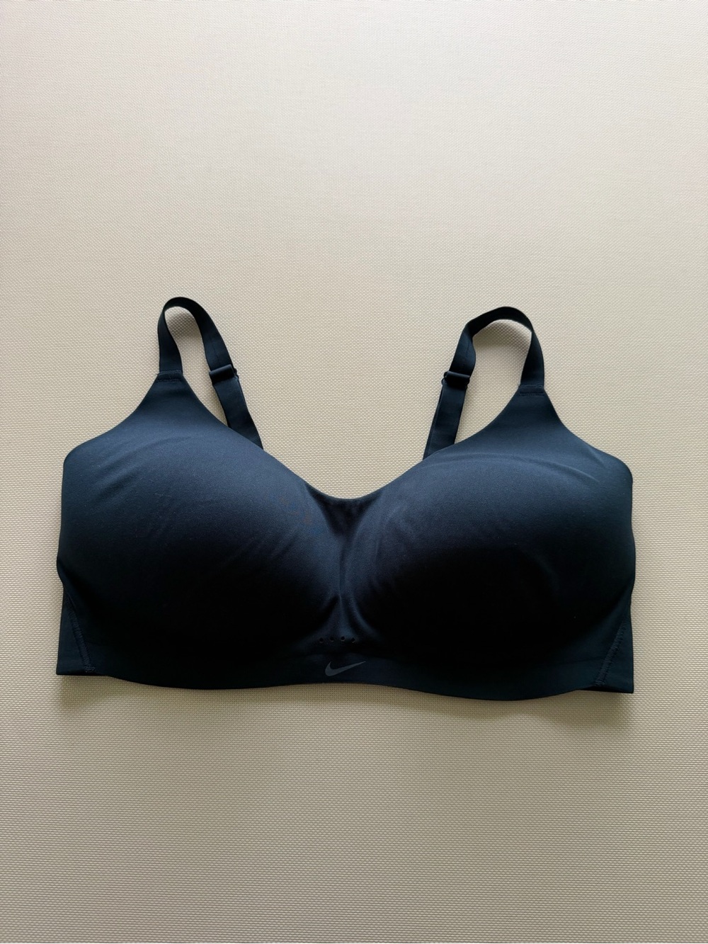 Nike Navy Padded Support Bra with Adjustable Straps
